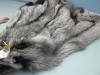 Bundle of silver fox pelts on display as a show lot at NAFA's February Auction in Toronto.
